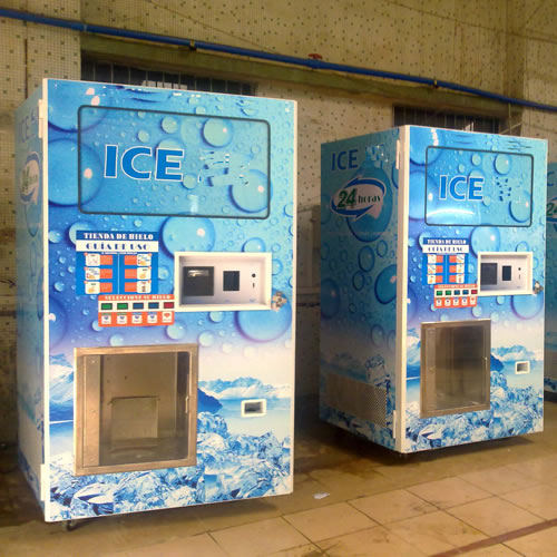 Торговый Автомат Для Продажи Льда с Системой Оплаты Монетами